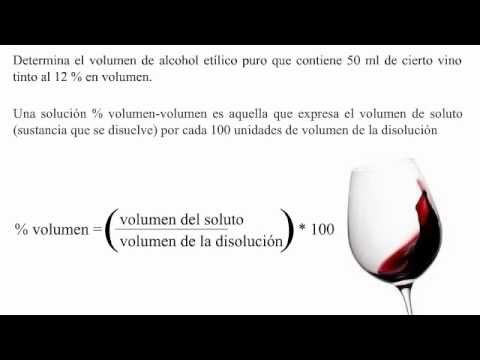 ¿Cuánto alcohol tiene una botella de vino de 750 ml?
