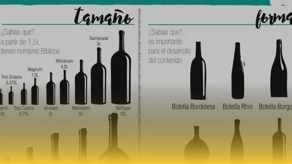 ¿Cuántos tipos de botellas de vino hay?
